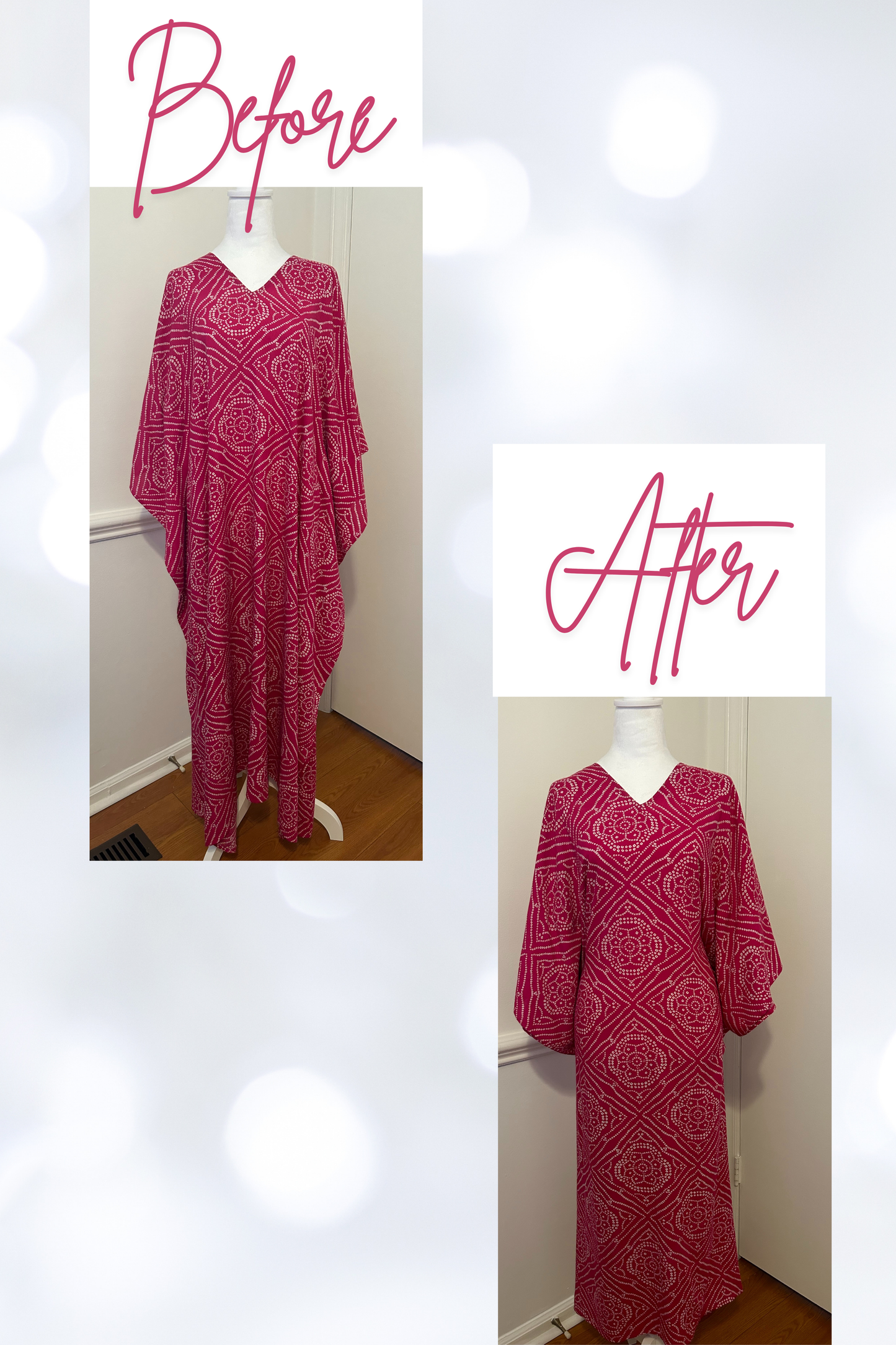 Endless Fit™ Coral Fuschia Long Caftan
