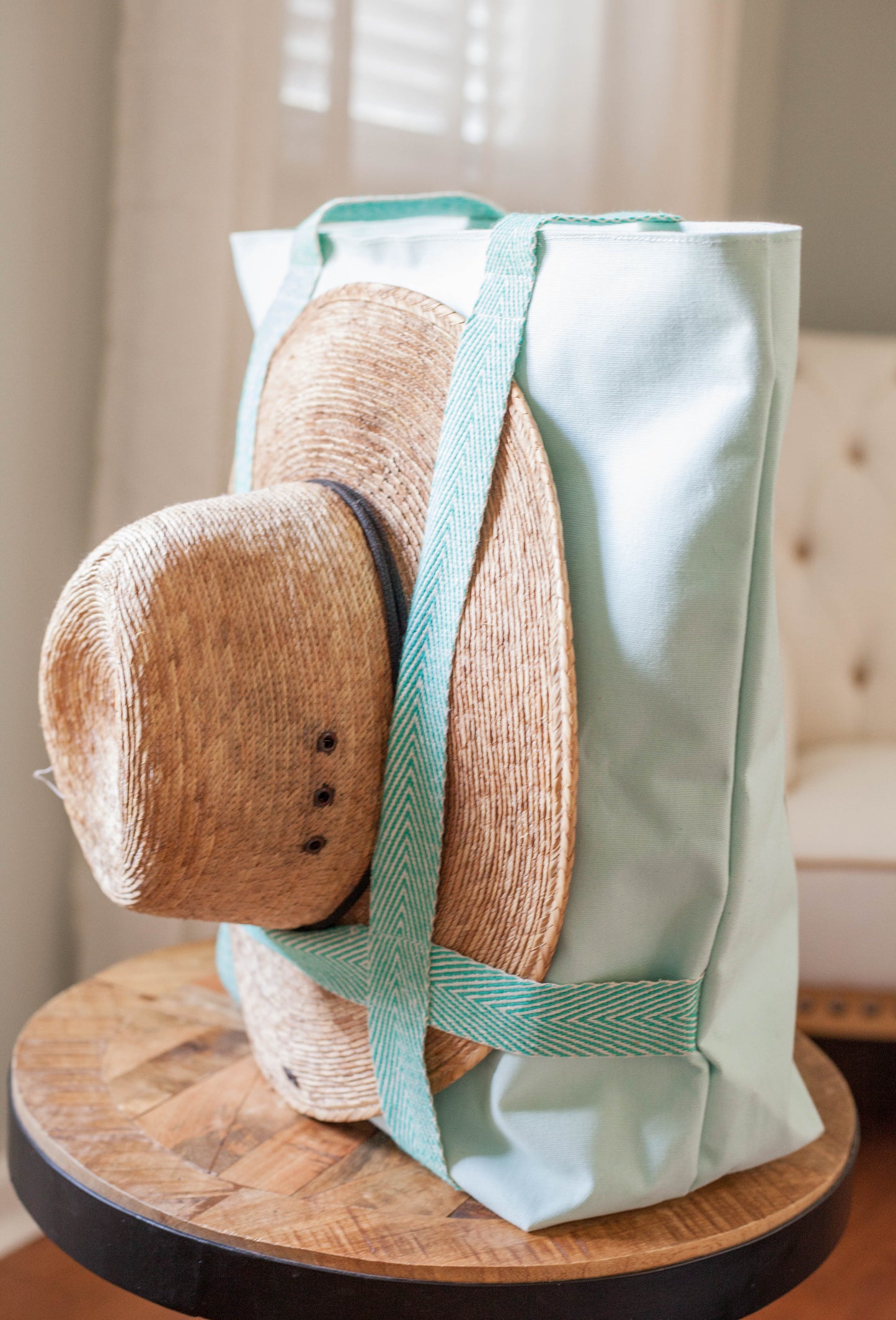 Teal and Vine Traveler Tote