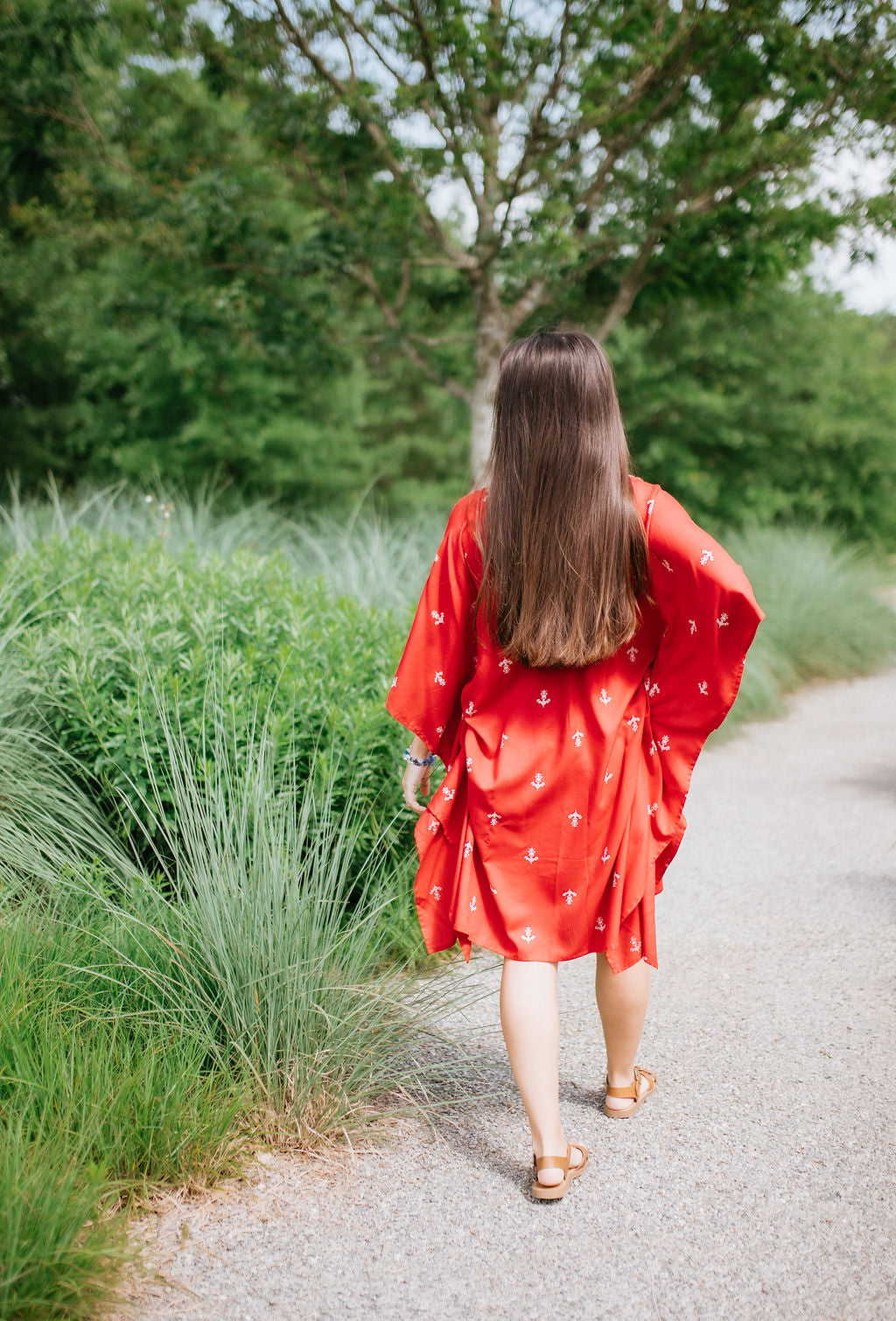 Endless Fit™ Nautical Red Short Caftan